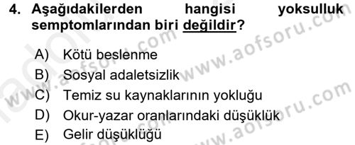 Ekonominin Güncel Sorunları Dersi 2017 - 2018 Yılı 3 Ders Sınav Soruları 4. Soru
