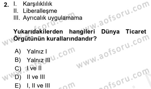 Ekonominin Güncel Sorunları Dersi 2017 - 2018 Yılı (Vize) Ara Sınav Soruları 2. Soru