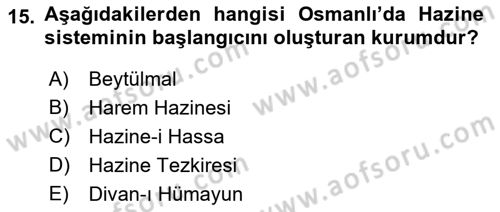Ekonominin Güncel Sorunları Dersi 2018 - 2019 Yılı 3 Ders Sınav Soruları 15. Soru