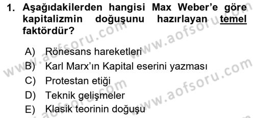 Ekonominin Güncel Sorunları Dersi 2018 - 2019 Yılı (Final) Dönem Sonu Sınav Soruları 1. Soru