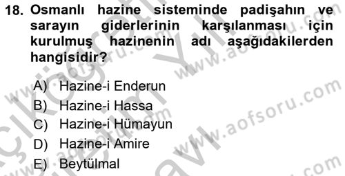 Ekonominin Güncel Sorunları Dersi 2018 - 2019 Yılı Yaz Okulu Sınav Soruları 18. Soru