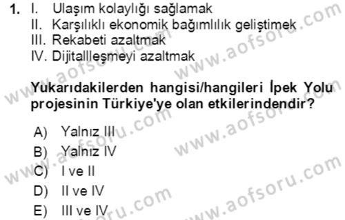 Ekonominin Güncel Sorunları Dersi 2021 - 2022 Yılı (Final) Dönem Sonu Sınav Soruları 1. Soru