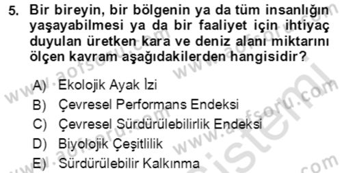 Ekonominin Güncel Sorunları Dersi 2021 - 2022 Yılı (Final) Dönem Sonu Sınav Soruları 5. Soru