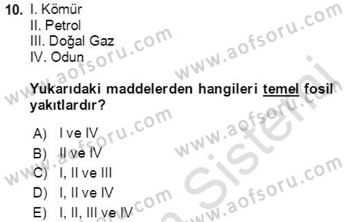 Ekonominin Güncel Sorunları Dersi 2021 - 2022 Yılı Yaz Okulu Sınav Soruları 10. Soru