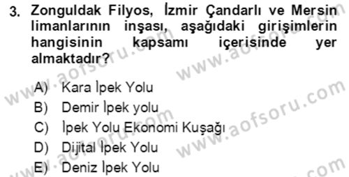Ekonominin Güncel Sorunları Dersi 2021 - 2022 Yılı Yaz Okulu Sınav Soruları 3. Soru