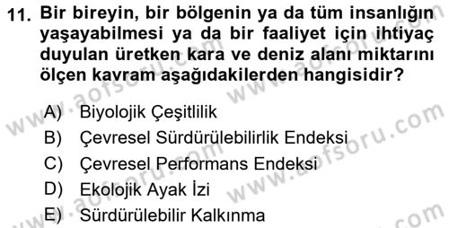 Ekonominin Güncel Sorunları Dersi 2024 - 2025 Yılı Yaz Okulu Sınav Soruları 11. Soru