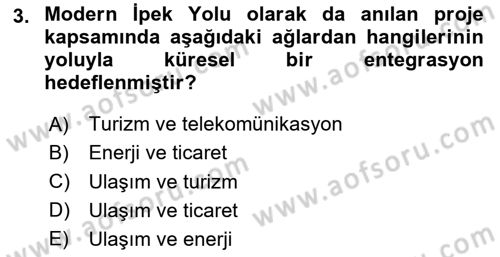Ekonominin Güncel Sorunları Dersi 2024 - 2025 Yılı Yaz Okulu Sınav Soruları 3. Soru