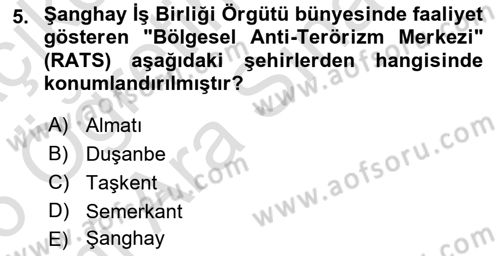 Ekonominin Güncel Sorunları Dersi 2025 - 2026 Yılı (Vize) Ara Sınav Soruları 5. Soru
