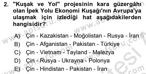 Ekonominin Güncel Sorunları Dersi 2025 - 2026 Yılı (Final) Dönem Sonu Sınav Soruları 2. Soru
