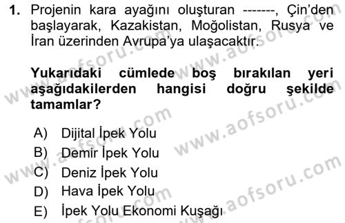 Ekonominin Güncel Sorunları Dersi 2025 - 2026 Yılı Yaz Okulu Sınav Soruları 1. Soru