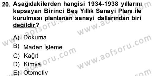 İktisadi Büyüme Dersi 2014 - 2015 Yılı Tek Ders Sınav Soruları 20. Soru