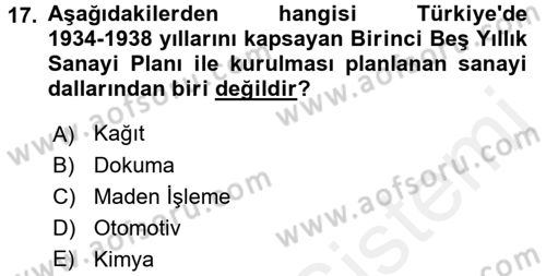 İktisadi Büyüme Dersi 2015 - 2016 Yılı Tek Ders Sınav Soruları 17. Soru