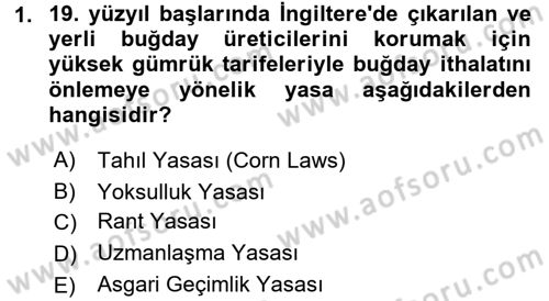 İktisadi Büyüme Dersi 2017 - 2018 Yılı 3 Ders Sınav Soruları 1. Soru
