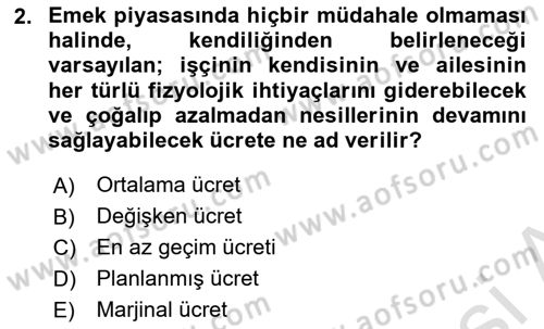 İktisadi Büyüme Dersi 2022 - 2023 Yılı Yaz Okulu Sınav Soruları 2. Soru