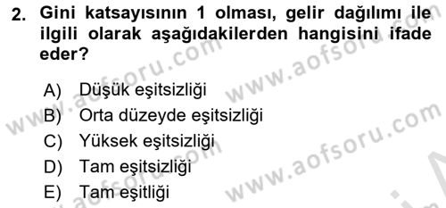 İktisadi Büyüme Dersi 2023 - 2024 Yılı (Vize) Ara Sınav Soruları 2. Soru