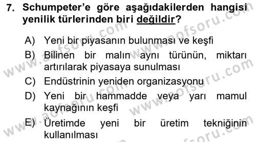 İktisadi Büyüme Dersi 2023 - 2024 Yılı Yaz Okulu Sınav Soruları 7. Soru