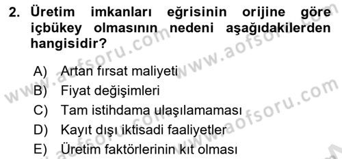 İktisadi Büyüme Dersi 2024 - 2025 Yılı Yaz Okulu Sınav Soruları 2. Soru