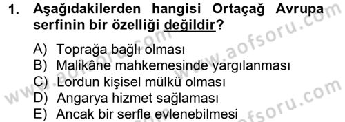 İktisat Tarihi Dersi 2012 - 2013 Yılı (Vize) Ara Sınav Soruları 1. Soru