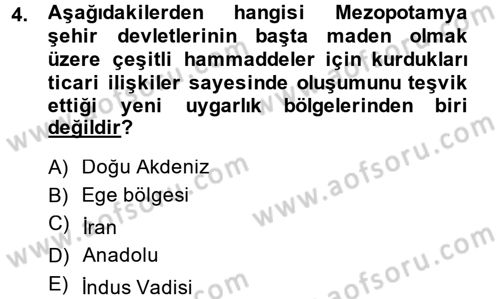 İktisat Tarihi Dersi 2013 - 2014 Yılı (Vize) Ara Sınav Soruları 4. Soru