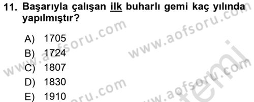 İktisat Tarihi Dersi 2016 - 2017 Yılı (Final) Dönem Sonu Sınav Soruları 11. Soru