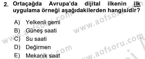 İktisat Tarihi Dersi 2016 - 2017 Yılı (Final) Dönem Sonu Sınav Soruları 2. Soru