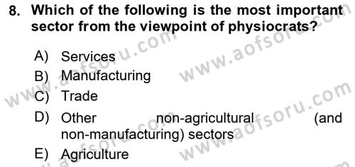 Economic Growth And Development Dersi 2025 - 2026 Yılı (Vize) Ara Sınav Soruları 8. Soru