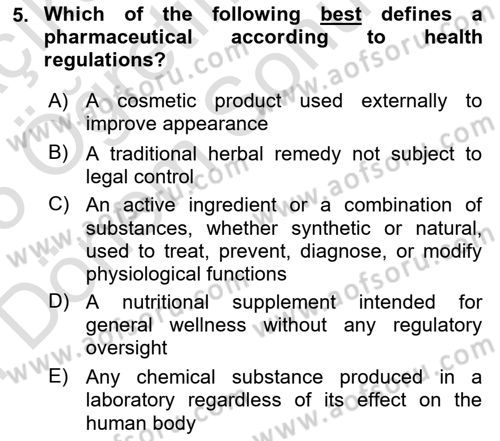 Health Economics Dersi 2024 - 2025 Yılı (Final) Dönem Sonu Sınav Soruları 5. Soru