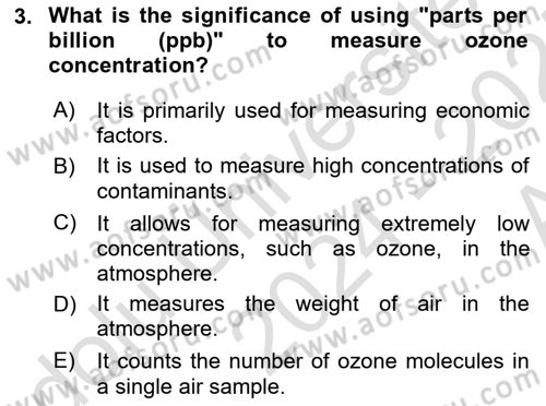 Economics Of Natural Resources And Environment Dersi 2024 - 2025 Yılı (Vize) Ara Sınav Soruları 3. Soru