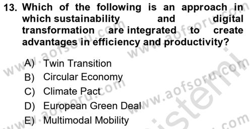 Energy Economics Dersi 2024 - 2025 Yılı (Final) Dönem Sonu Sınav Soruları 13. Soru