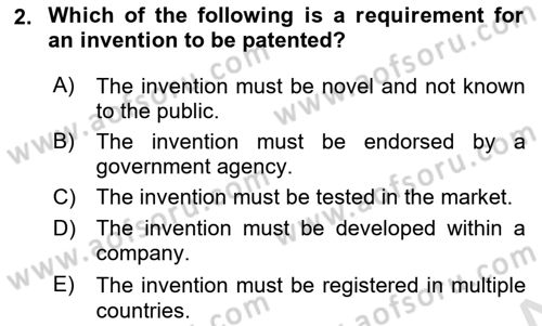 Economics Of Science Technology And İnnovation Dersi 2024 - 2025 Yılı (Vize) Ara Sınav Soruları 2. Soru
