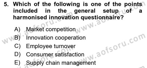 Economics Of Science Technology And İnnovation Dersi 2024 - 2025 Yılı (Vize) Ara Sınav Soruları 5. Soru