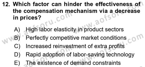 Economics Of Science Technology And İnnovation Dersi 2024 - 2025 Yılı (Final) Dönem Sonu Sınav Soruları 12. Soru