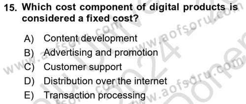 Economics Of Science Technology And İnnovation Dersi 2024 - 2025 Yılı (Final) Dönem Sonu Sınav Soruları 15. Soru