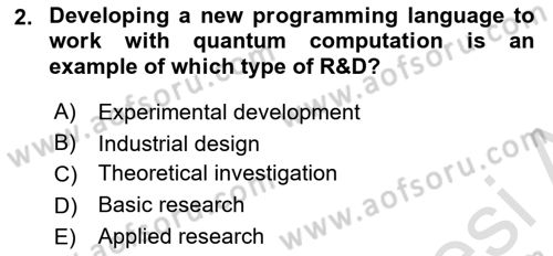 Economics Of Science Technology And İnnovation Dersi 2025 - 2026 Yılı (Vize) Ara Sınav Soruları 2. Soru