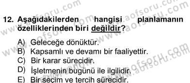 Örgütlerde İnsan Kaynakları Yönetimi Dersi 2012 - 2013 Yılı (Vize) Ara Sınav Soruları 14. Soru