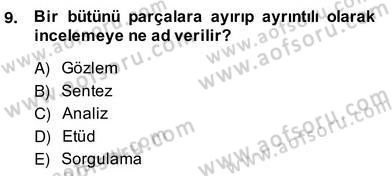Örgütlerde İnsan Kaynakları Yönetimi Dersi 2013 - 2014 Yılı (Vize) Ara Sınav Soruları 9. Soru