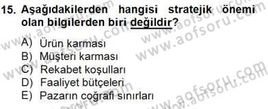 Örgütlerde İnsan Kaynakları Yönetimi Dersi 2014 - 2015 Yılı (Vize) Ara Sınav Soruları 15. Soru