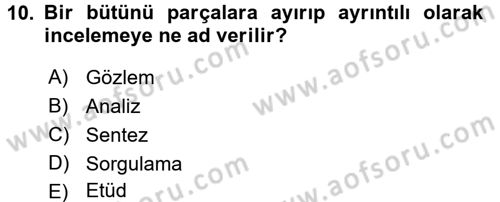 Örgütlerde İnsan Kaynakları Yönetimi Dersi 2015 - 2016 Yılı (Vize) Ara Sınav Soruları 10. Soru