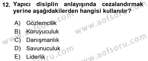 Örgütlerde İnsan Kaynakları Yönetimi Dersi 2015 - 2016 Yılı (Final) Dönem Sonu Sınav Soruları 12. Soru
