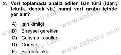 Örgütlerde İnsan Kaynakları Yönetimi Dersi 2015 - 2016 Yılı (Final) Dönem Sonu Sınav Soruları 2. Soru