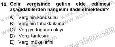Belge Yönetimi ve Ofis Uygulamaları Dersi 2012 - 2013 Yılı (Vize) Ara Sınav Soruları 10. Soru