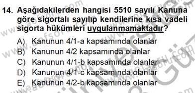 Belge Yönetimi ve Ofis Uygulamaları Dersi 2012 - 2013 Yılı (Vize) Ara Sınav Soruları 14. Soru