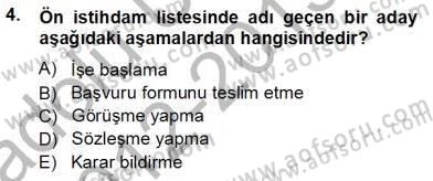 Belge Yönetimi ve Ofis Uygulamaları Dersi 2012 - 2013 Yılı (Vize) Ara Sınav Soruları 4. Soru