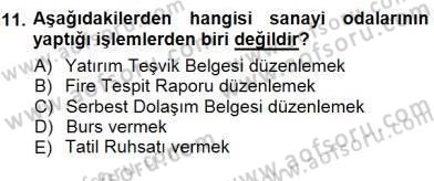 Belge Yönetimi ve Ofis Uygulamaları Dersi 2012 - 2013 Yılı (Final) Dönem Sonu Sınav Soruları 11. Soru