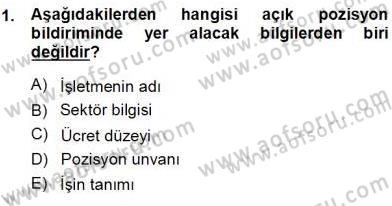 Belge Yönetimi ve Ofis Uygulamaları Dersi 2013 - 2014 Yılı (Vize) Ara Sınav Soruları 1. Soru