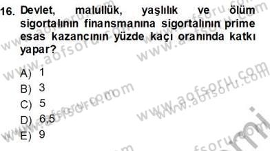 Belge Yönetimi ve Ofis Uygulamaları Dersi 2013 - 2014 Yılı (Vize) Ara Sınav Soruları 16. Soru
