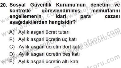 Belge Yönetimi ve Ofis Uygulamaları Dersi 2013 - 2014 Yılı (Vize) Ara Sınav Soruları 20. Soru