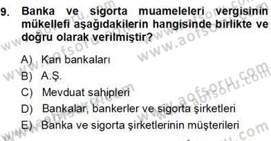 Belge Yönetimi ve Ofis Uygulamaları Dersi 2013 - 2014 Yılı (Vize) Ara Sınav Soruları 9. Soru