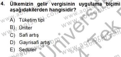 Belge Yönetimi ve Ofis Uygulamaları Dersi 2013 - 2014 Yılı Tek Ders Sınavı 4. Soru