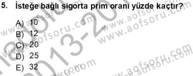 Belge Yönetimi ve Ofis Uygulamaları Dersi 2013 - 2014 Yılı Tek Ders Sınavı 5. Soru